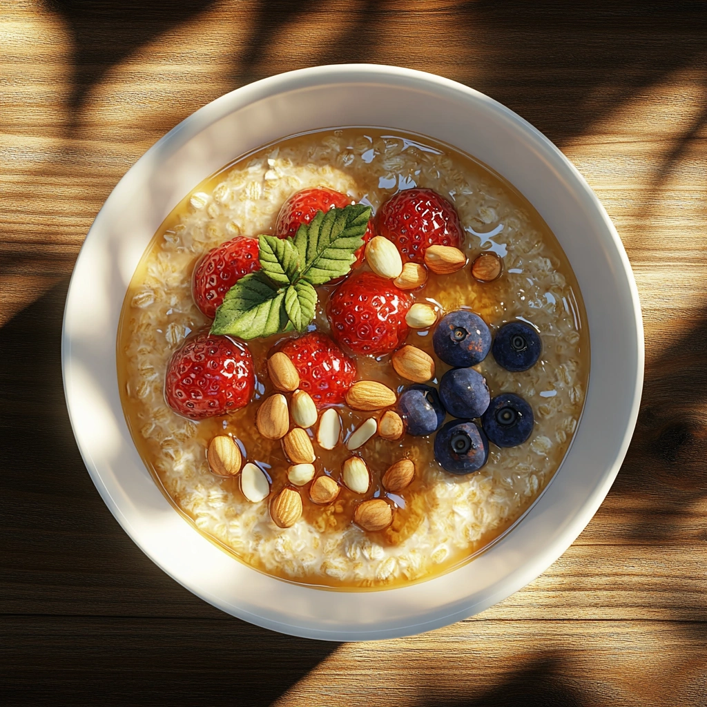 Вівсяна каша з фруктами