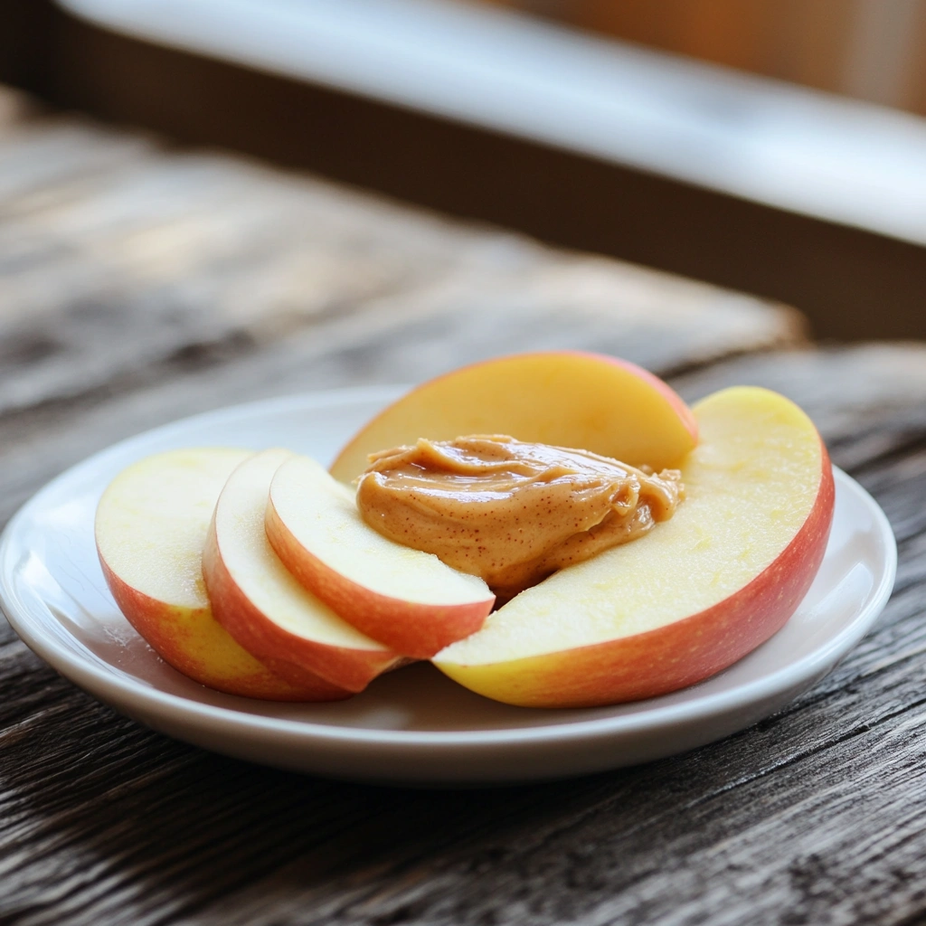 Яблуко з мигдалевим маслом